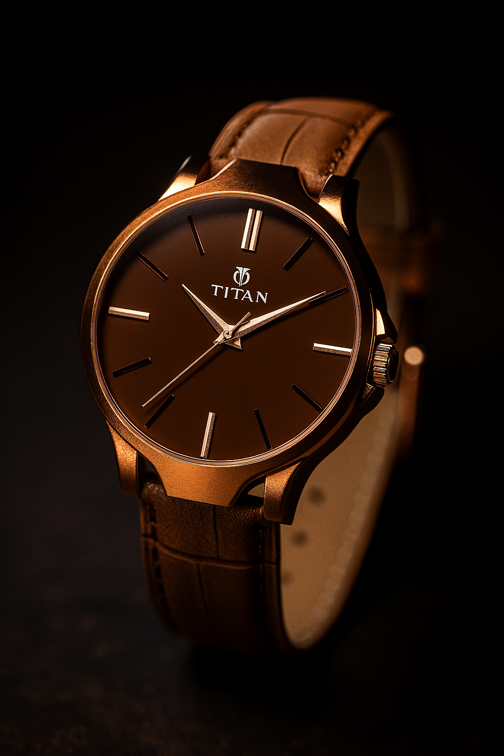 BD Men's Analog Leather Watch